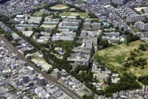 千葉大学西千葉キャンパスを空撮