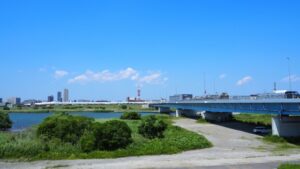 市川市内の行徳橋周辺