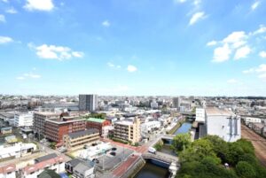 松戸市の街並み
