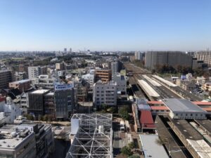 我孫子駅周辺の街並み