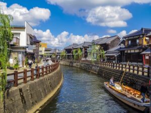 香取市内、佐原の風景